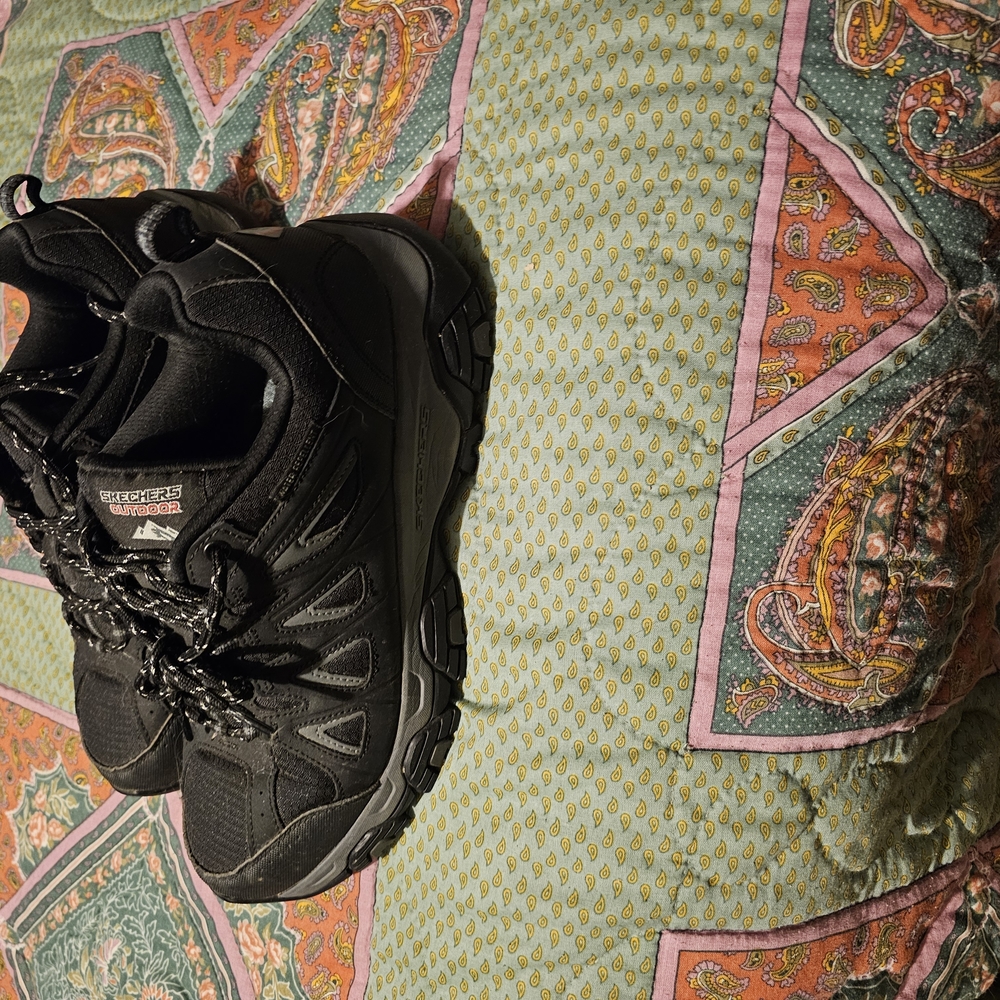 Skechers Black Athletic Shoes